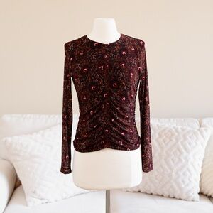 Bailey 44 Mesh Floral Patterned Blouse